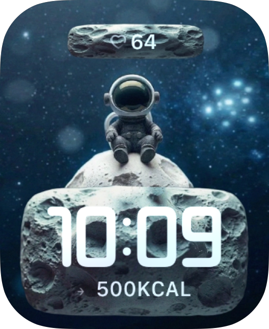 Moonwalker Drift Apple Watch face - Art