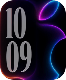 Neon Apple Apple Watch face - Brands