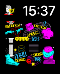Neon Art Apple Watch face - Art