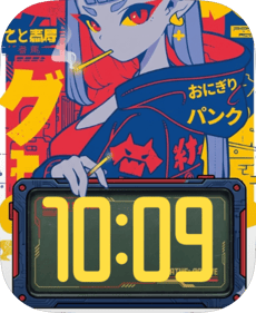Neon Oni Apple Watch face - Anime