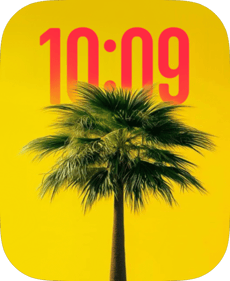 Neon Palm Apple Watch face - Cities