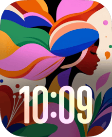 Neon Profile Apple Watch face - Art