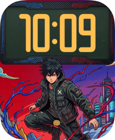 Neon Ronin Apple Watch face - Anime