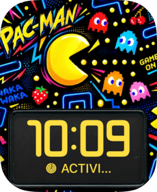 Neon Wedge Apple Watch face - Video Games