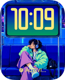 Night Train watch face preview image for Apple Watch