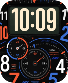 Number Dash Apple Watch face - Luxury