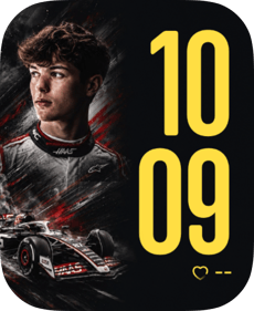 Oliver Bearman Apple Watch face - Cars, Sports