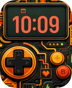 Orange Arcade Apple Watch face - Video Games