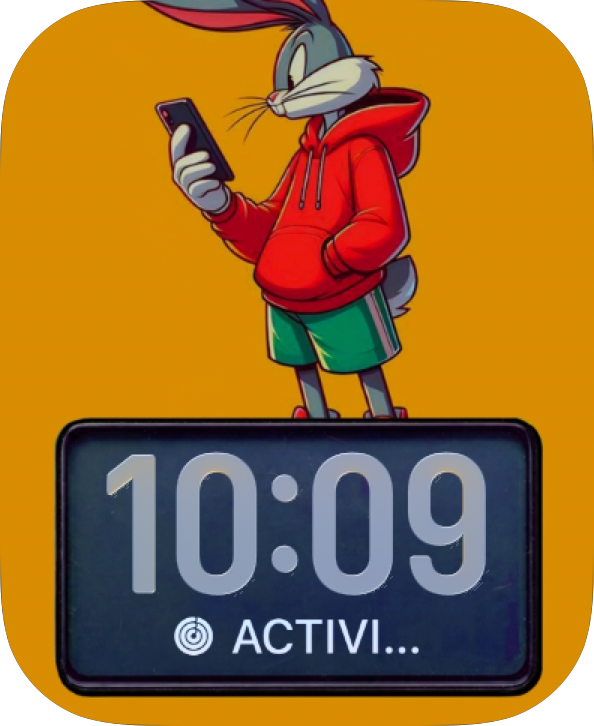 Orange Duck Signal Apple Watch face - TV