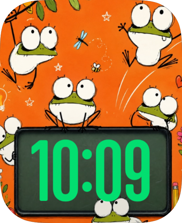 Orange Frog Chorus Apple Watch face - Nature