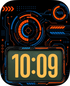 Orange Radar Apple Watch face - Art
