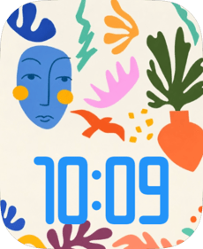 Paper Portrait watch face preview image for Apple Watch