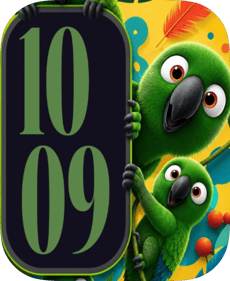 Parrot Peek Apple Watch face - Nature