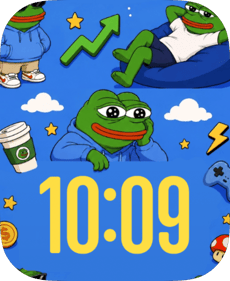 Pepe Stonks Apple Watch face - TV