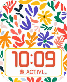 Petal Play watch face preview image for Apple Watch