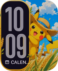 Pikachu Meadow Smile Apple Watch face - Anime, TV