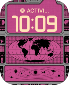 Pink Atlas watch face preview image for Apple Watch