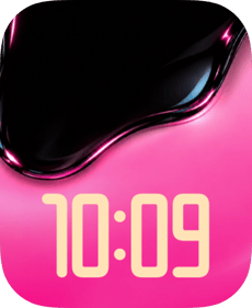 Pink Ink watch face preview image for Apple Watch
