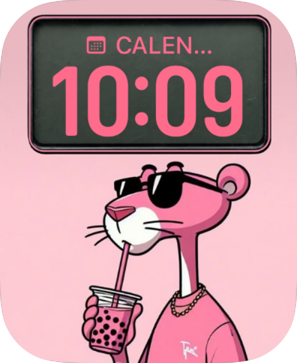 Pink Panther Calendar Apple Watch face - TV