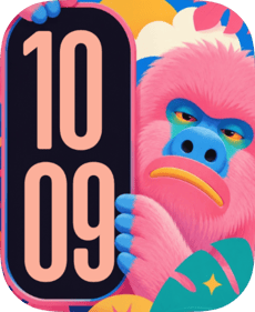 Pink Primate Apple Watch face - Special Collections