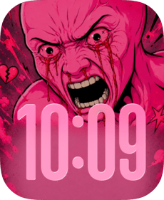 Pink Scream Apple Watch face - TV