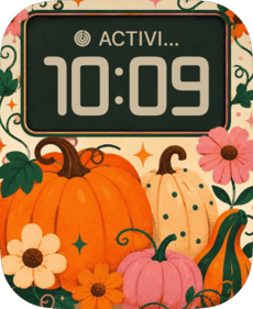 Polka Patch Apple Watch face - Nature