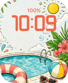 Pool Splash Apple Watch face - Cities