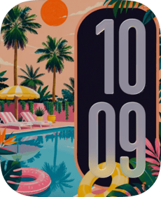 Poolside Palms Apple Watch face - Cities