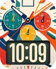 Pop Chrono Apple Watch face - Luxury
