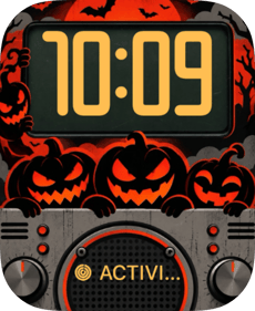 Pumpkin Radio watch face preview image for Apple Watch