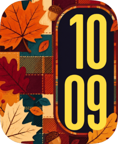 Quilted Autumn Apple Watch face - Nature