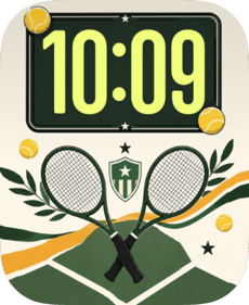 Racket Crest Apple Watch face - Sports