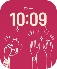Raised Palms Apple Watch face - Art