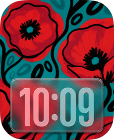 Red Poppies Apple Watch face - Nature