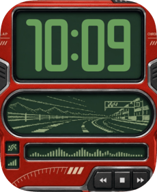 Red Raceway watch face preview image for Apple Watch