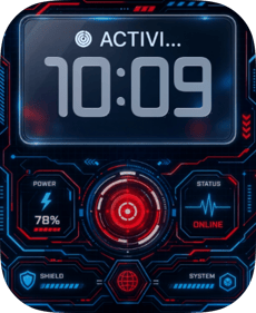 Red Reactor Apple Watch face - Art