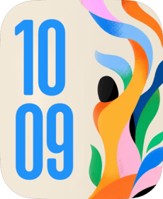 Ribbon Pop Apple Watch face - Art