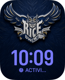 Rice Owls Apple Watch face - Sports