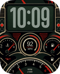 Road Gauge Apple Watch face - Cars