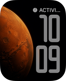 Rust Crescent Apple Watch face - Special Collections