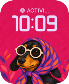 Scarf Scholar watch face preview image for Apple Watch