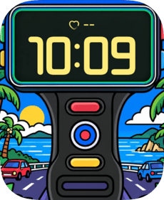 Seaside Drive watch face preview image for Apple Watch