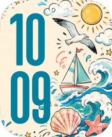 Seaside Sketch Apple Watch face - Nature