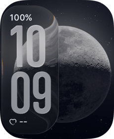 Silver Moon Apple Watch face - Special Collections