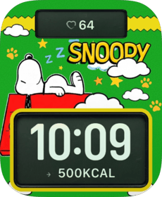 Sleepy Snoopy Dreams Apple Watch face - TV