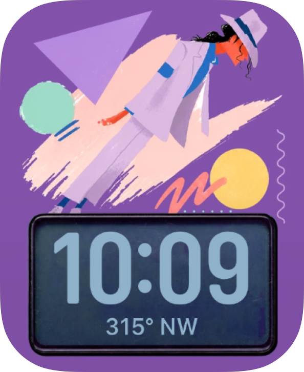 Smooth Lean Compass Apple Watch face - TV