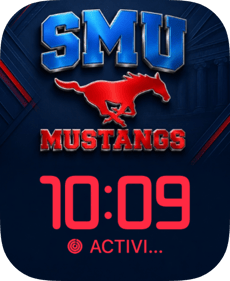 SMU Mustangs Apple Watch face - Sports