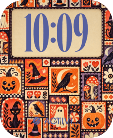 Spooky Quilt watch face preview image for Apple Watch