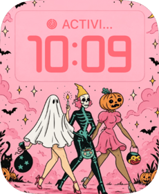 Spooky Strut watch face preview image for Apple Watch