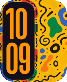 Squiggle Field Apple Watch face - Art